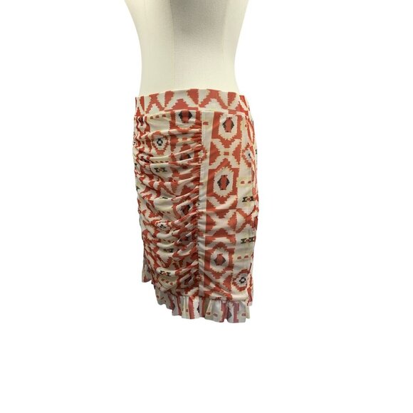 Nordstrom Geometric Print Ruched Skirt Medium - Picture 4 of 7